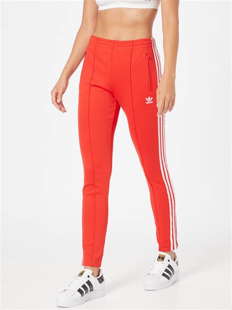 adidas 3 stripes broek rood|Adidas leggingsbroek dames.